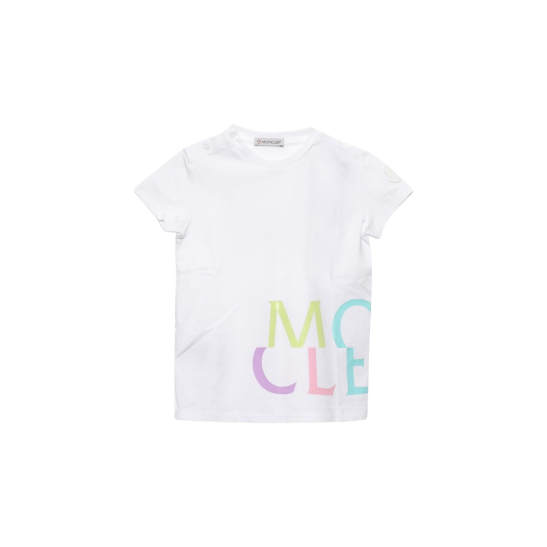 (키즈) 몽클레르 로고 프린트 티셔츠 화이트 - 22SS((Kids) Moncler Logo Printed T-Shirt White - 22SS) - 1