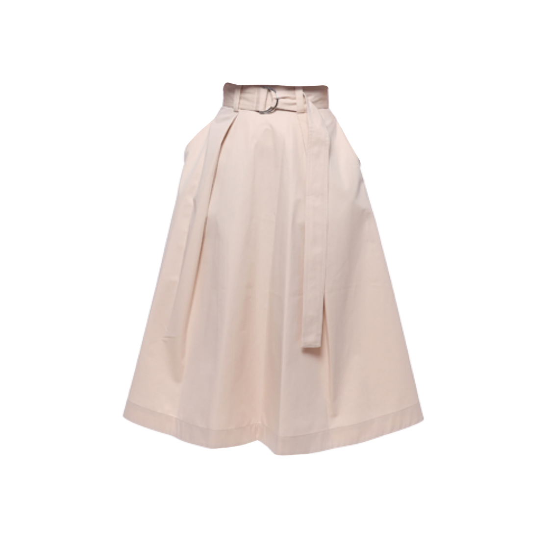 (W) 엠에스지엠 에이라인 벨트 스커트 베이지((W) MSGM A Line Belt Skirt Beige)