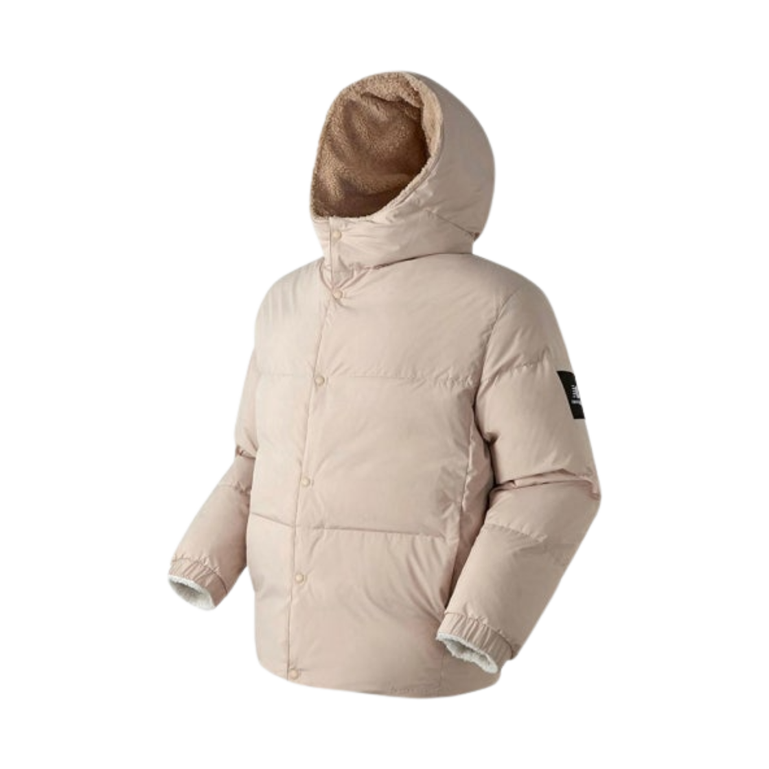 뉴발란스 컬러블록 플리스 리버서블 다운 점퍼 라이트 베이지(New Balance Colorblock Fleece Reversible Down Jumper Light Beige) - 2