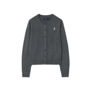 Yale Women’s Comfort Wool Round Cardigan Gray