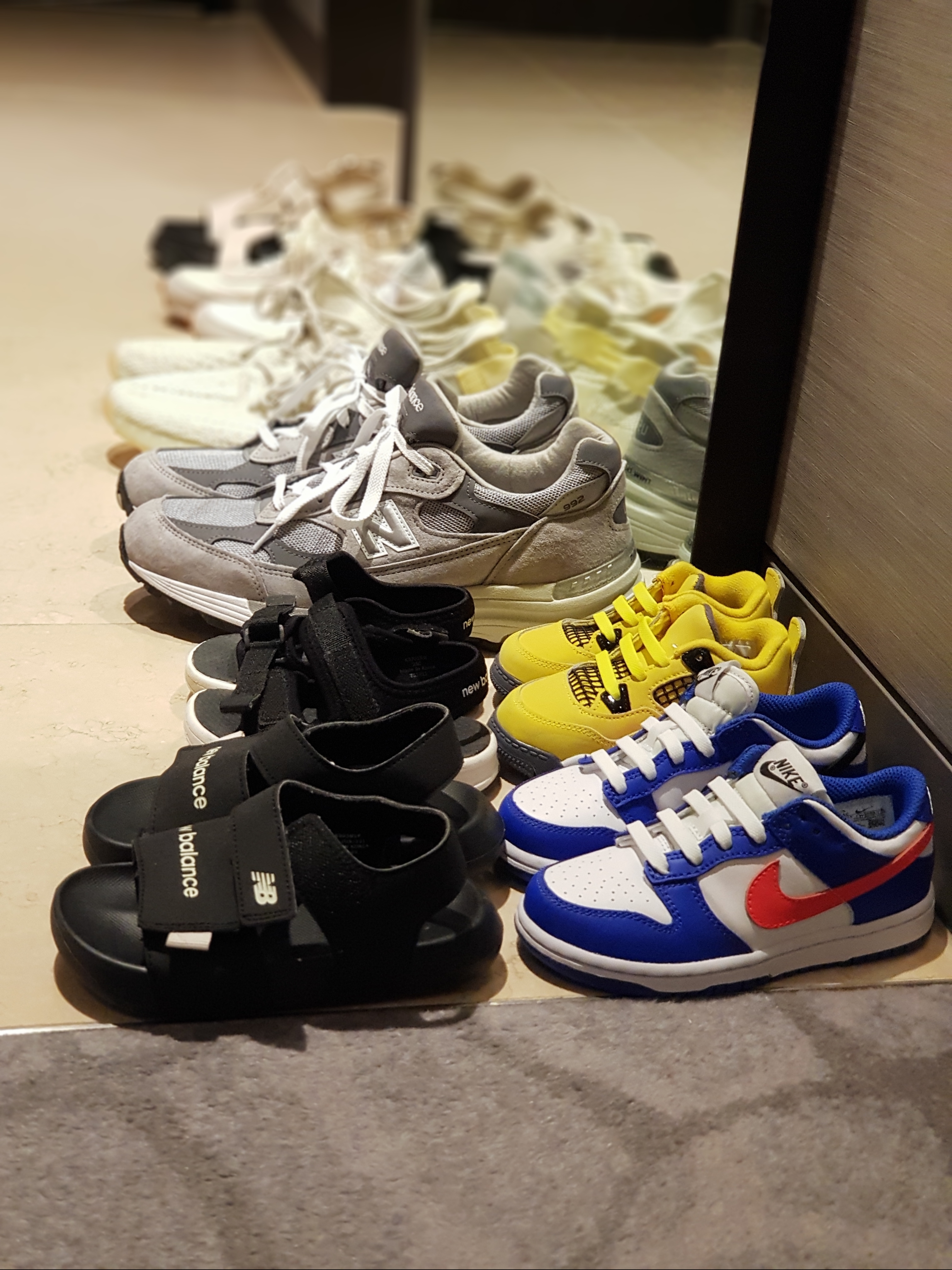 New Balance 992 Made in USA Grey - D Standard, (PS) Nike Dunk Low Bright Crimson Game Royal 착용 스타일 - 2