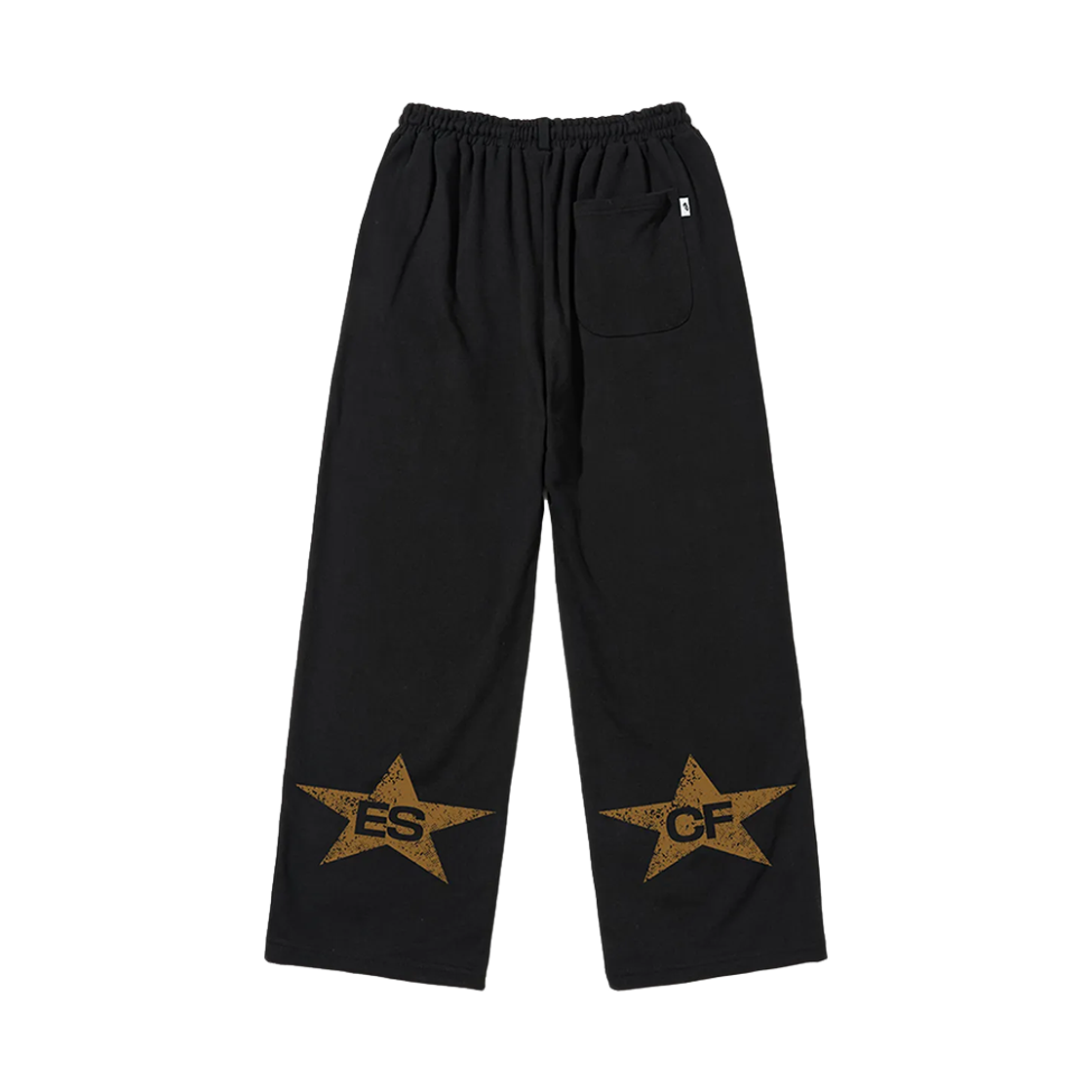 E242SP013BK Escapefrom ESCF Double Star Print Sweatpants Black