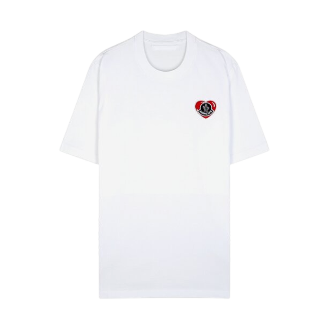 몽클레르 하트 로고 티셔츠 화이트 - 24SS(Moncler Heart Logo T-Shirt White - 24SS) - 1