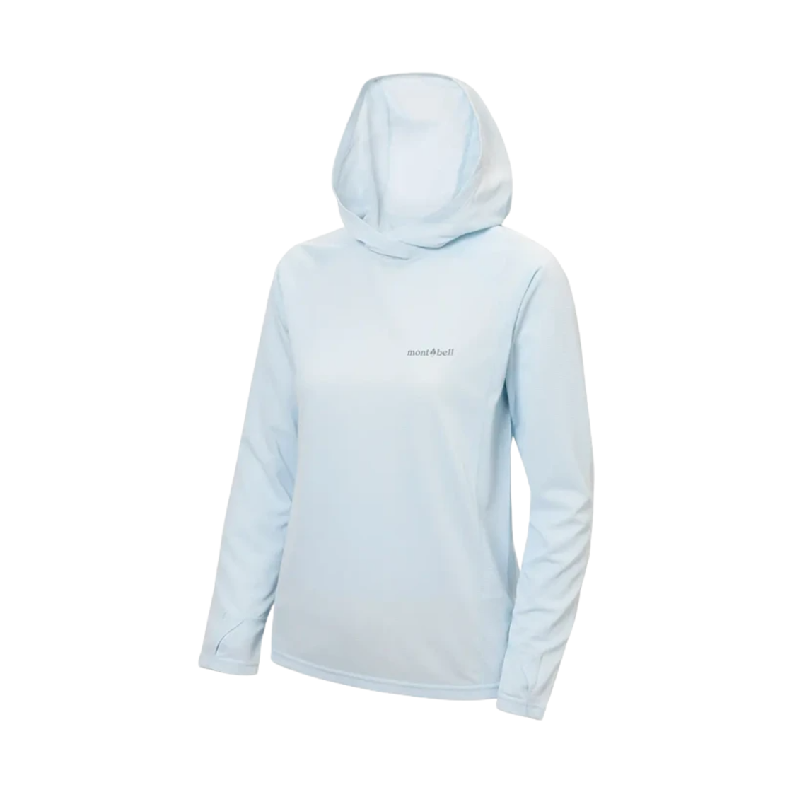 (W) 몽벨 쿨 후드 라이트 블루((W) Montbell Cool Hooded Light Blue) - 1