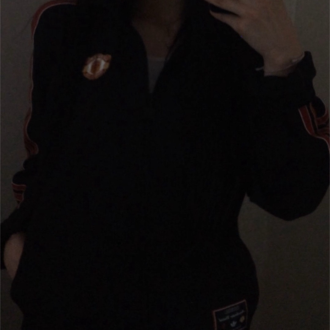 Adidas Manchester United Terrace Icon Track Top Black - KR Sizing 착용 스타일