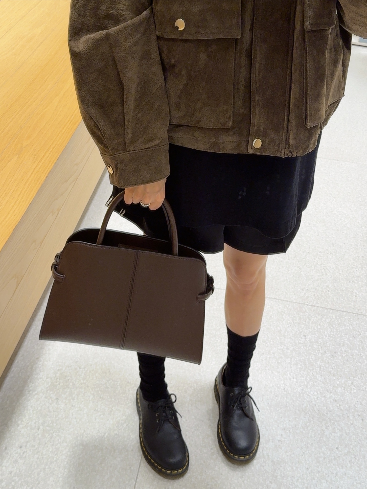 Dr. Martens 1461 Nappa Black 착용 스타일 - 5