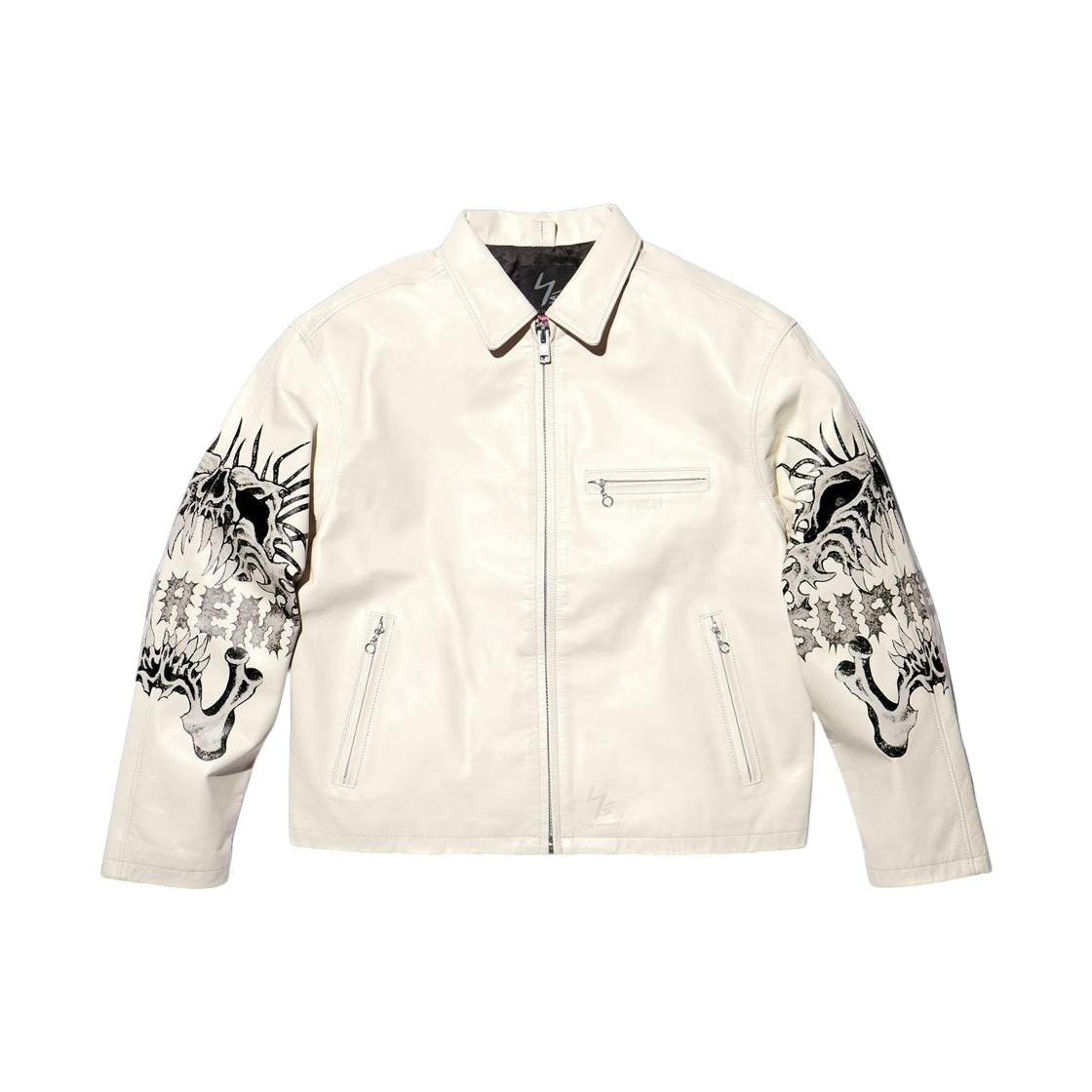 슈프림 x Y's 바이 요지 야마모토 레더 자켓 화이트 - 25FW(Supreme x Y's by Yohji Yamamoto Leather Jacket White - 25FW) - 2