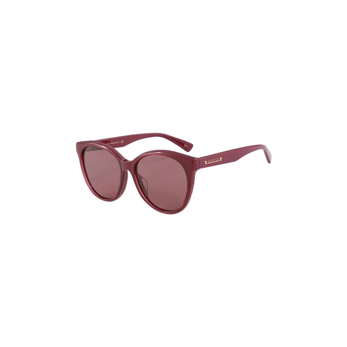 구찌 라운드 오발 프레임 선글라스 버건디 레드(Gucci Round Oval Frame Sunglasses Burgundy Red) - 2