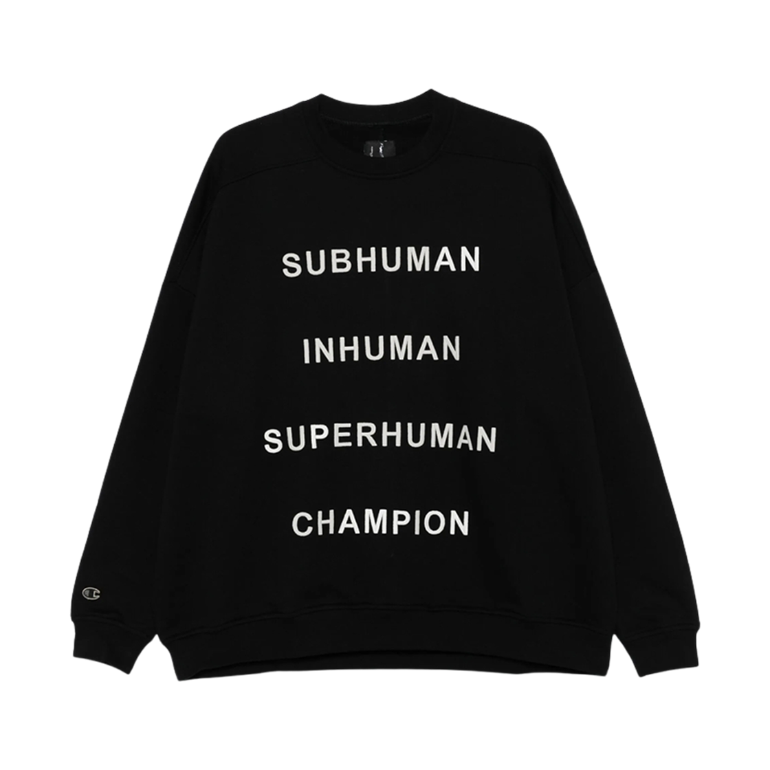 릭 오웬스 x 챔피언 점보 스웨트셔츠 블랙(Rick Owens x Champion Jumbo Sweatshirt Black)