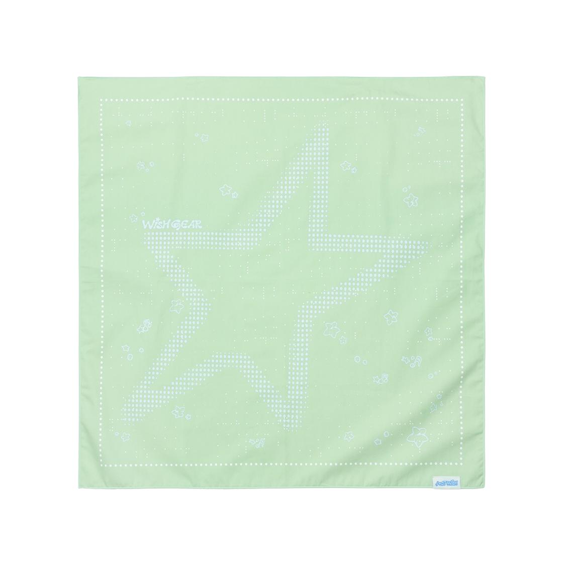 산산기어 X 엔시티 위시 반다나 라이트 그린(Sansan Gear X NCT WISH Bandana Light Green)