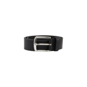 Diesel B-Line Treated Leather Belt Black