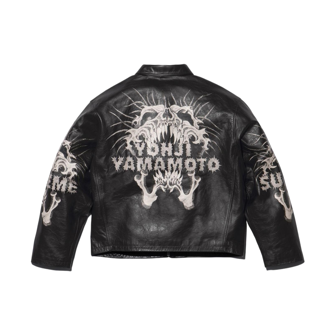 슈프림 x Y's 바이 요지 야마모토 레더 자켓 블랙 - 25FW