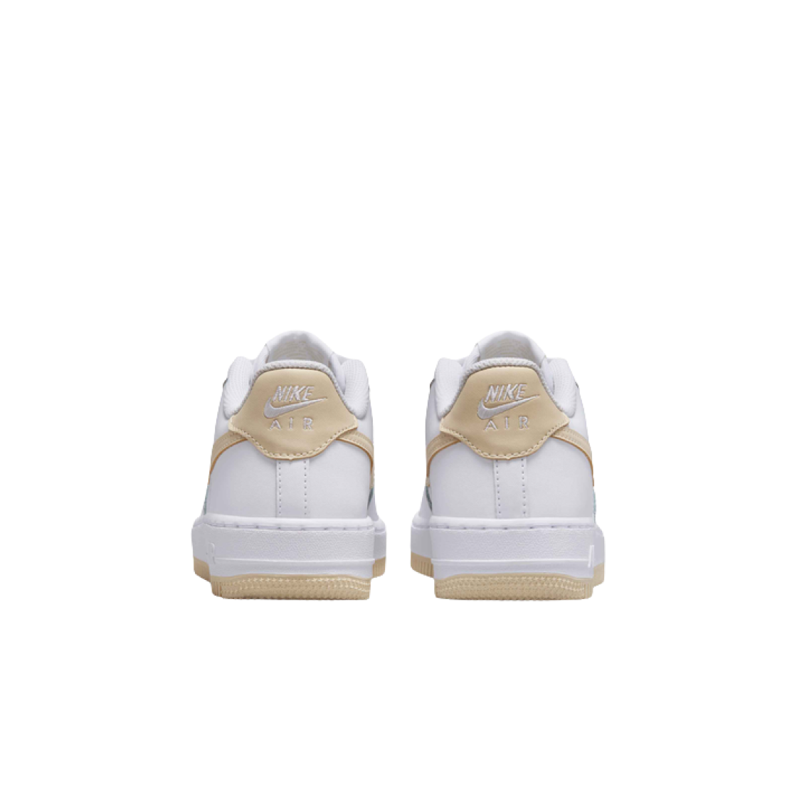 (GS) 나이키 에어포스 1 화이트 라이트 카키((GS) Nike Air Force 1 White Light Khaki) - 3