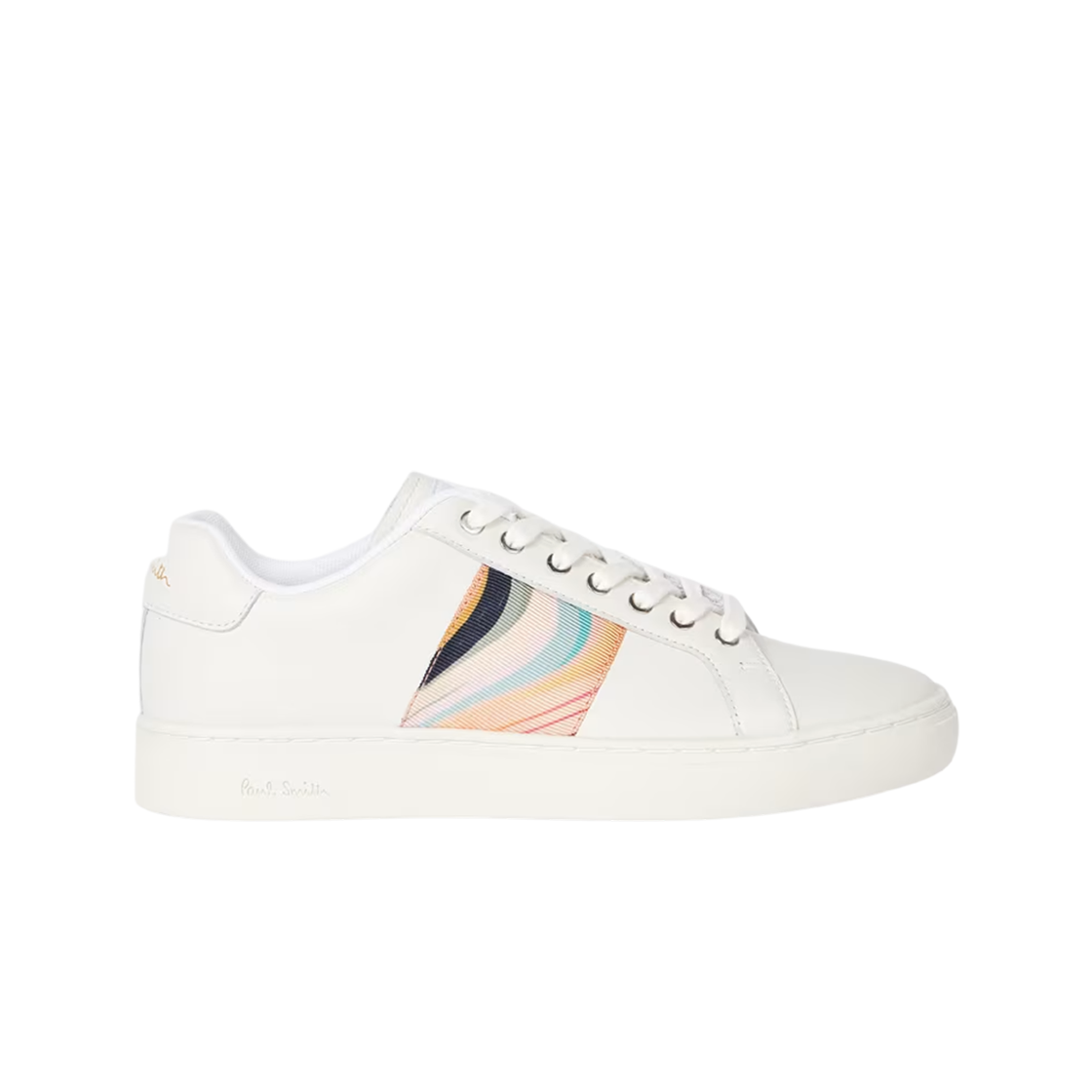 폴 스미스 레더 더스키 스윌 트레이너 화이트(Paul Smith Leather Dusky Swirl Trainers White) - 1