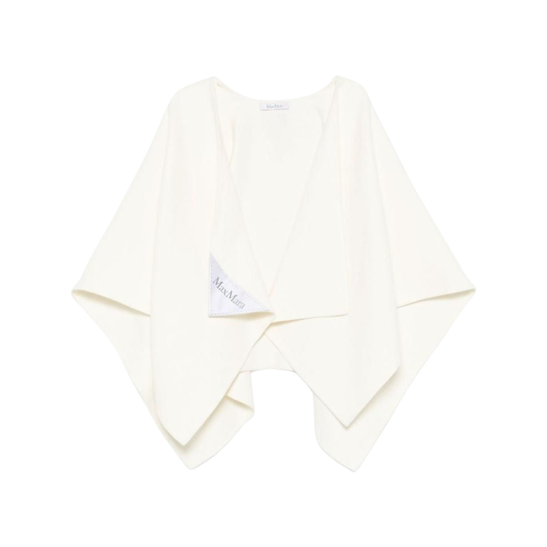 (W) 막스마라 세르라 알파카 케이프 화이트((W) Max Mara Serra Alpaca Cape White) - 1