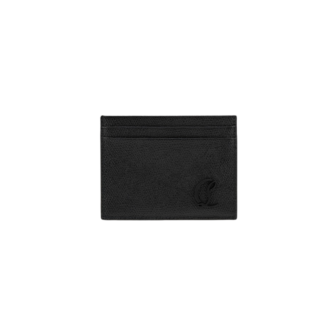 크리스찬 루부탱 문크레스트 카프 알팡 레더 카드 홀더 블랙(Christian Louboutin Mooncrest Calf Alpin Leather Card Holder Black)