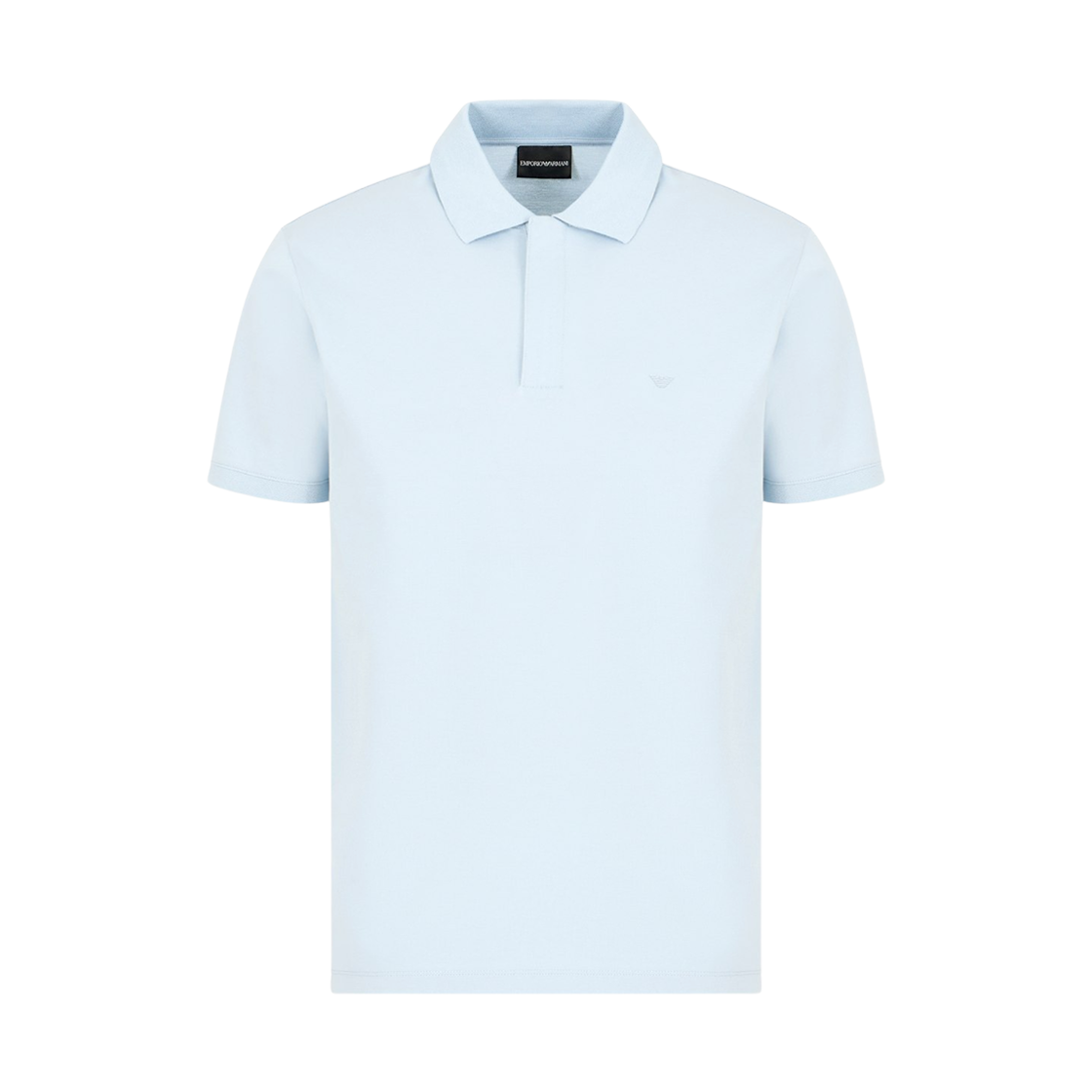엠포리오 아르마니 트래블 에센셜 피케 폴로 셔츠 라이트 블루(Emporio Armani Travel Essentials Pique Polo Shirt Light Blue) - 1
