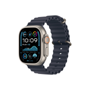 Apple Watch Ultra 2 49mm GPS Cellular Natural Titanium Case with Ocean Band Navy (Korean Ver.)