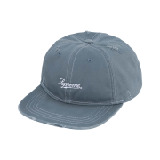 Supreme Distressed Script 6-Panel Slate - 25FW