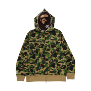 BAPE ABC Camo 2nd Ape Full Zip Hoodie Green