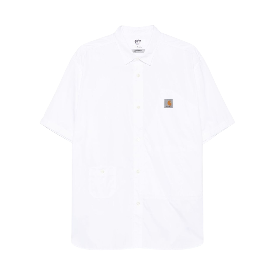 WO-B904-100 Junya Watanabe x Carhartt WIP Short Sleeve Shirt White