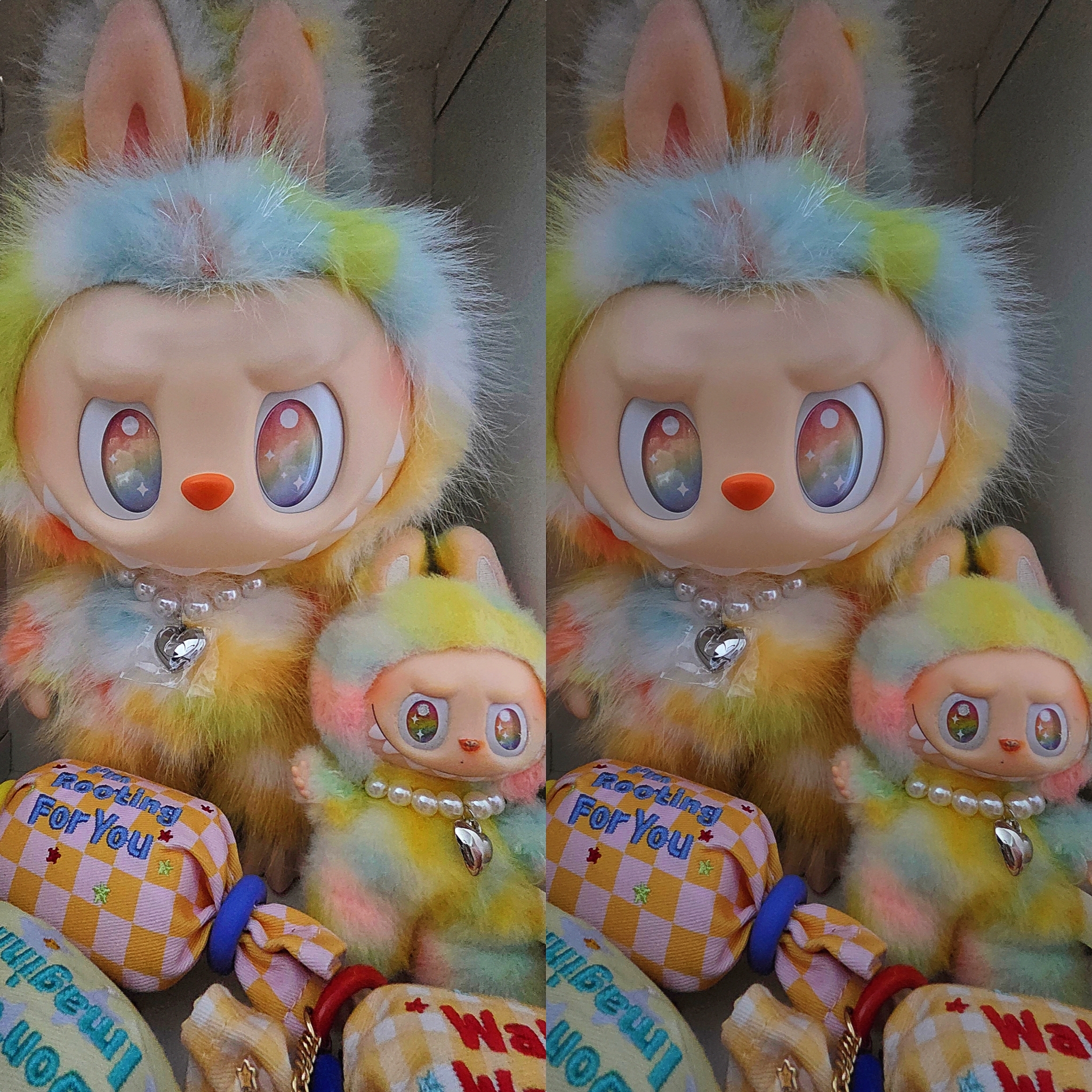 Pop Mart Labubu The Monsters Big Into Energy Series-Rock The Universe Vinyl Plush Doll 착용 스타일