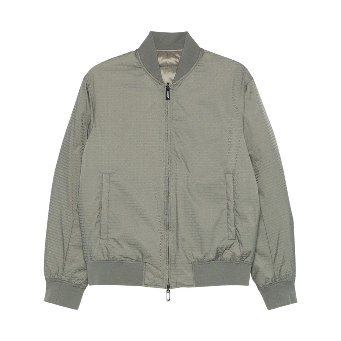 엠포리오 아르마니 자카드 나일론 봄버 자켓 그린(Emporio Armani Jacquard Nylon Bomber Jacket Green) - 1