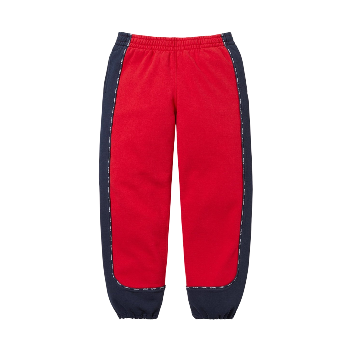 슈프림 파이핑 스웨트팬츠 레드 - 25FW(Supreme Piping Sweatpant Red - 25FW) - 1