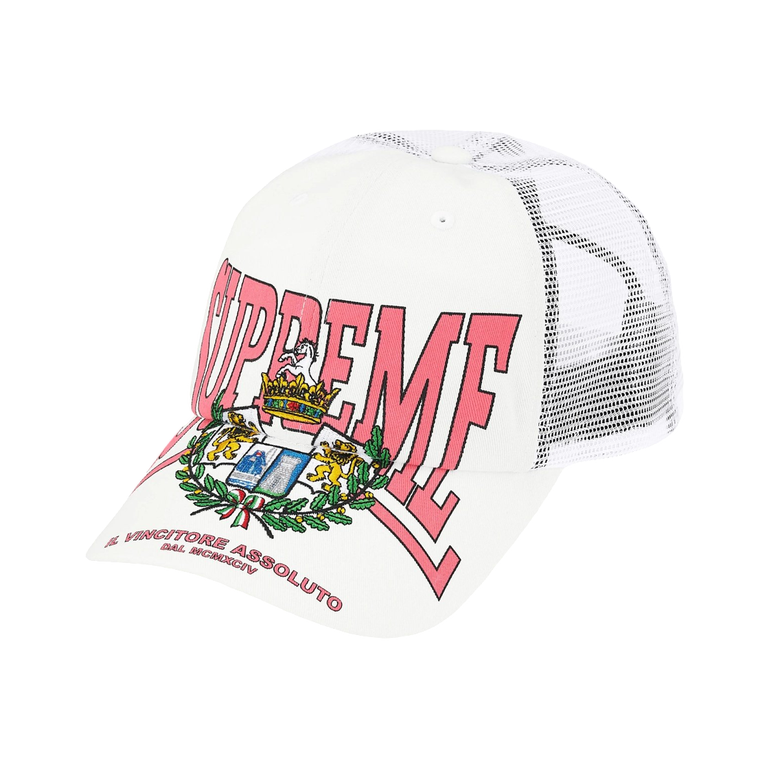 슈프림 크레스트 메쉬 백 6-패널 화이트 - 25FW(Supreme Crest Mesh Back 6-Panel White - 25FW) - 1