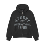 Stussy Established Zip Hoodie Black