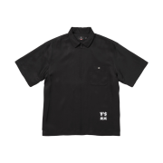 Supreme x Y's by Yohji Yamamoto Silk Zip Up S/S Shirt Black - 25FW