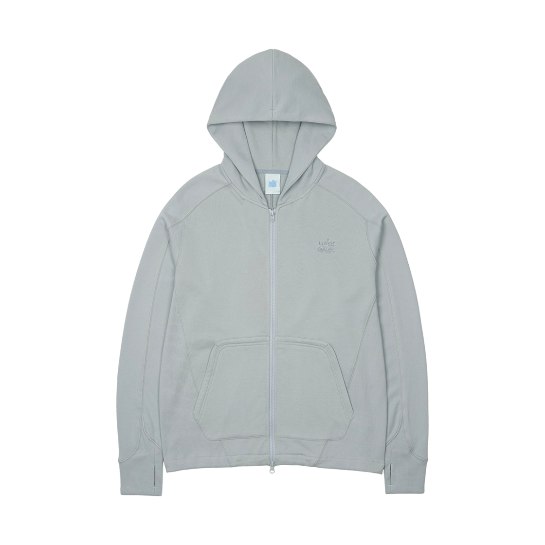 산산기어 X 엔시티 위시 집업 후디 스카이 블루(Sansan Gear X NCT WISH Zip-Up Hoodie Sky Blue)