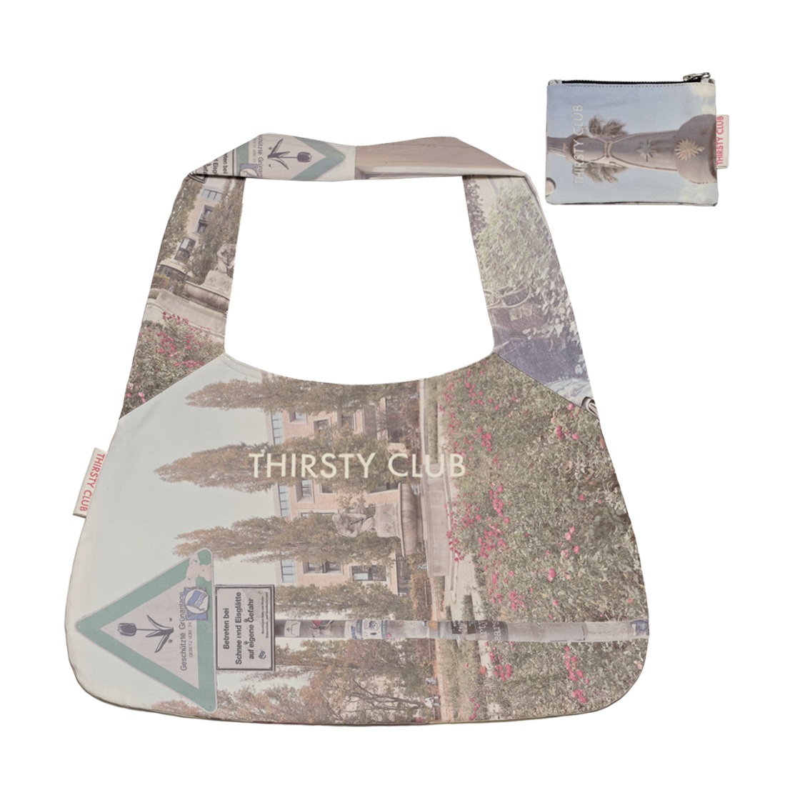 ACHBBGRP01 THIRSTY CLUB Big Hobo Bag - Berlin (Reversible) & Pouch