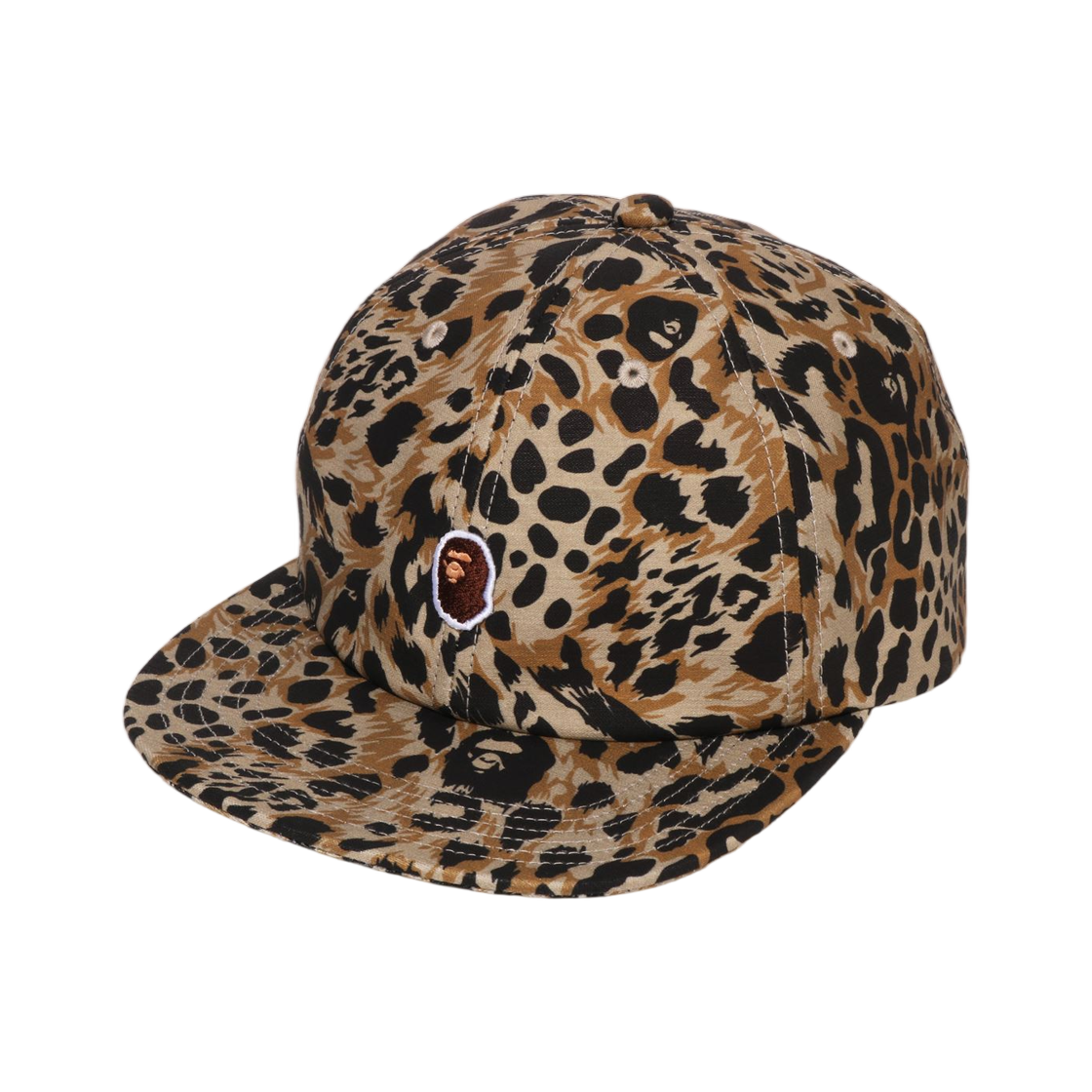 베이프 124 와일드 레오파드 패턴 원 포인트 캡 베이지(BAPE 124 Wild Leopard Pattern One Point Cap Beige) - 1
