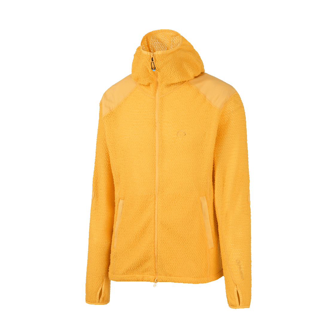 ZU1JKA2501MST ZEROGRAM Polartec Alpha 90 Hoodie Jacket Mustard