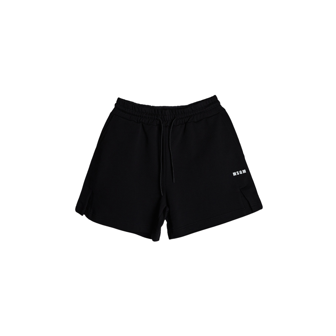 (W) 엠에스지엠 마이크로 로고 쇼츠 블랙((W) MSGM Micro Logo Shorts Black)