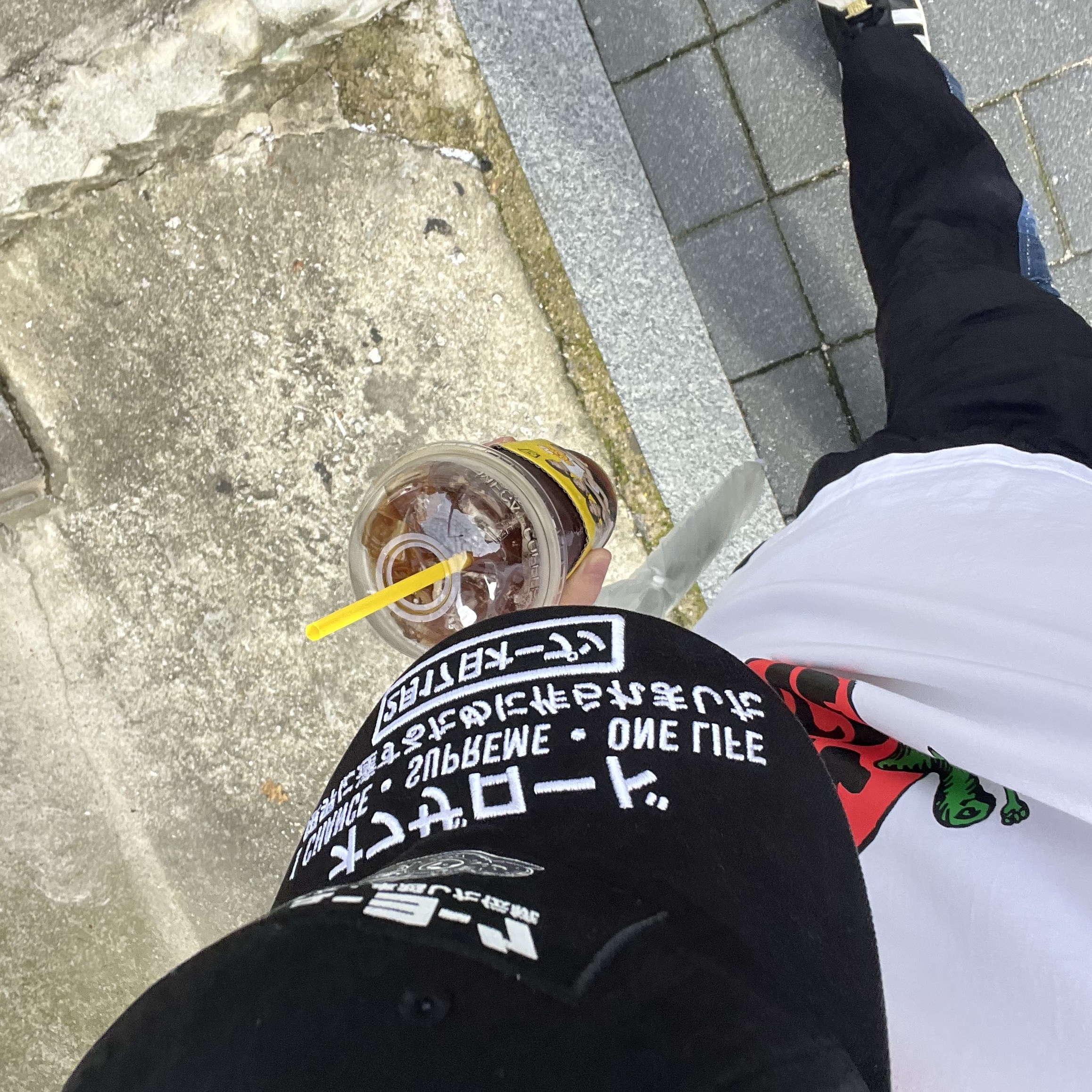 Supreme ATV 6-Panel Black, Palace Bad Apple T-Shirt White - 25SS 착용 스타일