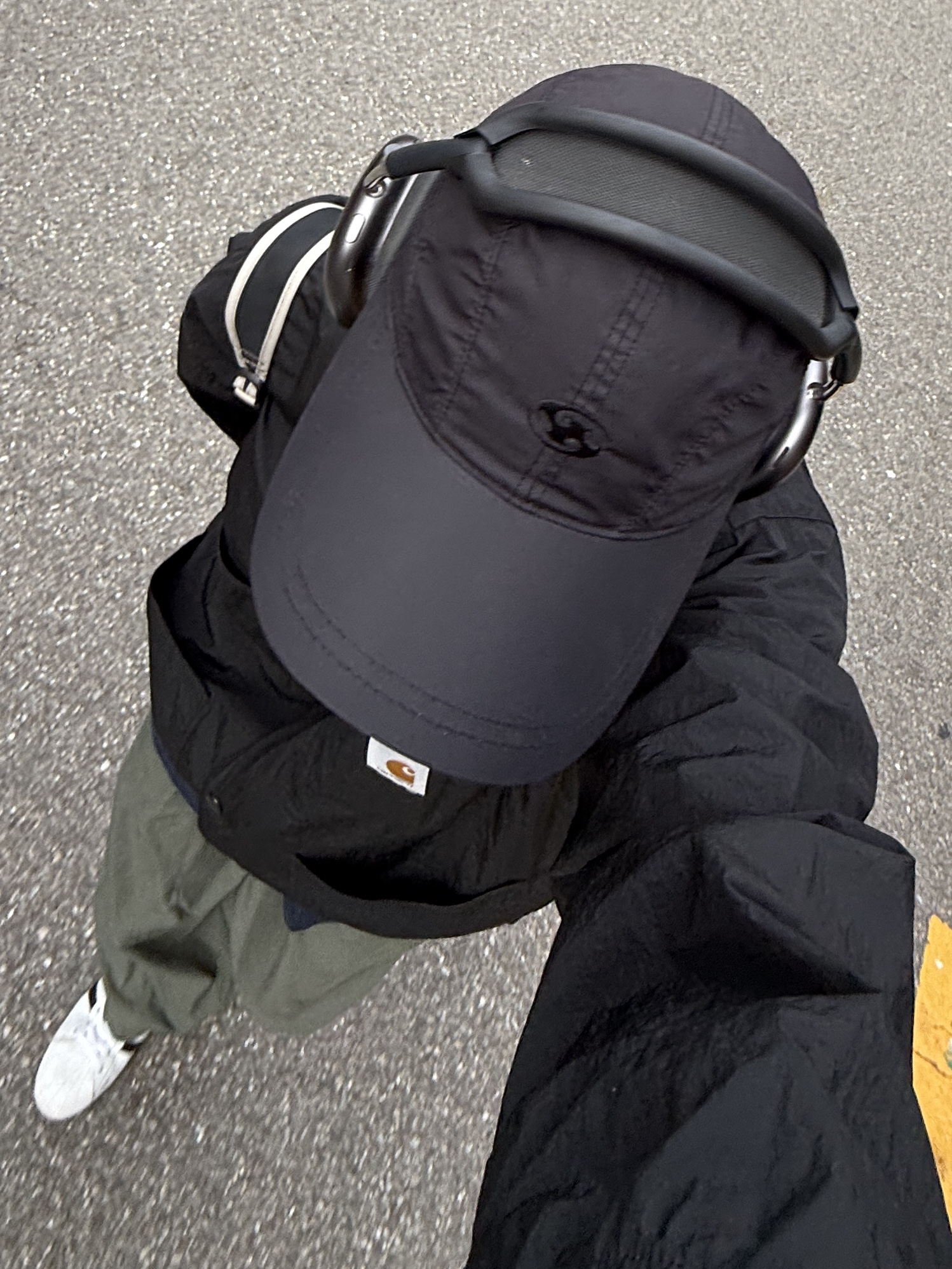 Adidas Superstar White Black, Uniqlo C Wide Parachute Pants Olive - KR 착용 스타일 - 8