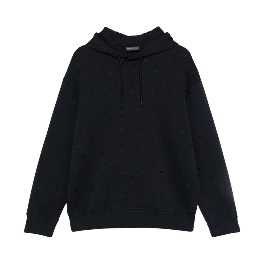 엠포리오 아르마니 올오버 로고 코튼 스웨트셔츠 블루(Emporio Armani Allover Logo Cotton Sweatshirt Blue) - 1