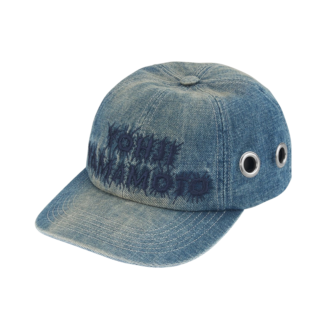 슈프림 x Y's 바이 요지 야마모토 그로밋 6-패널 워시드 블루 - 25FW(Supreme x Y's by Yohji Yamamoto Grommet 6-Panel Washed Blue - 25FW) - 1