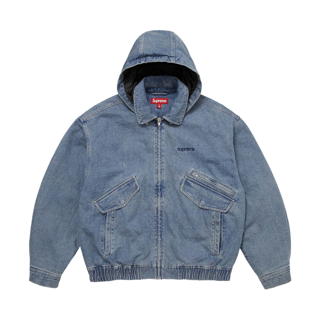 슈프림 후드 유틸리티 자켓 데님 - 25FW(Supreme Hooded Utility Jacket Denim - 25FW)