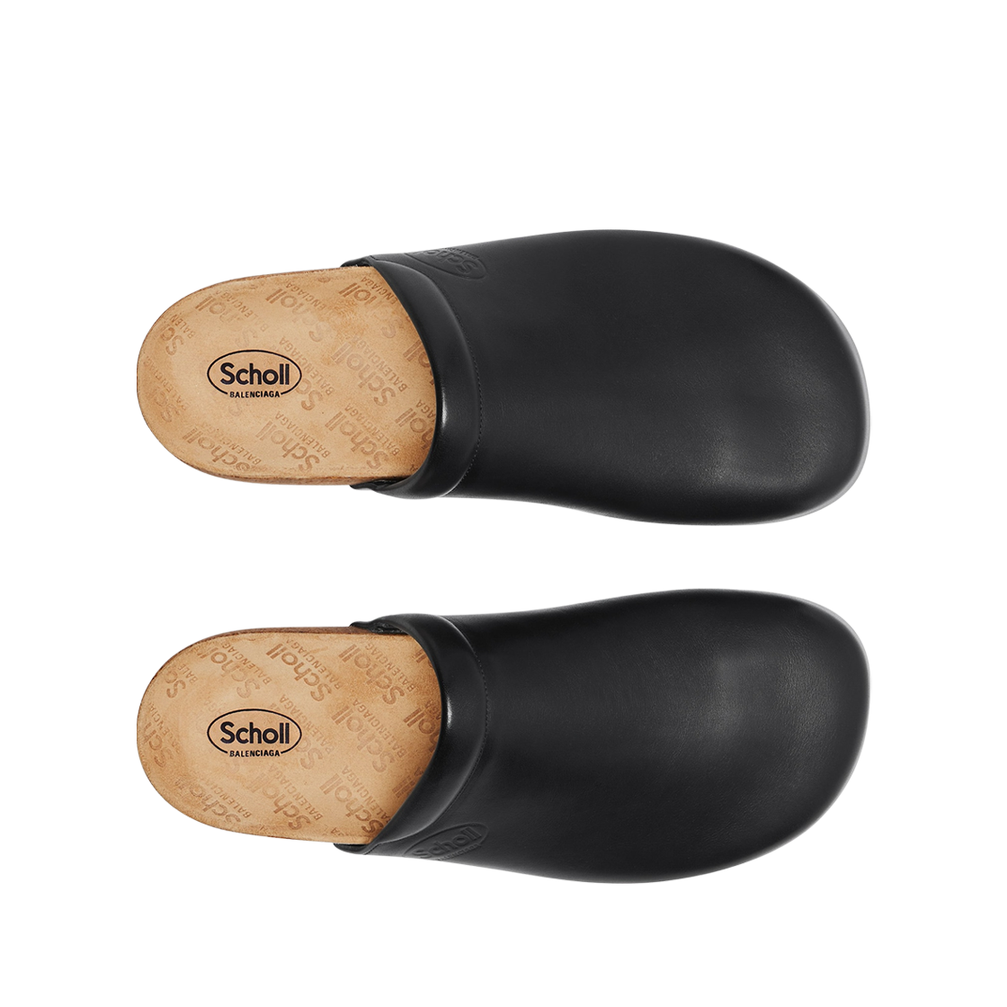 발렌시아가 x 숄 플랫 뮬 블랙(Balenciaga x Scholl Flat Mule Black) - 2