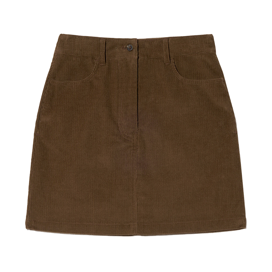 YEF1SK204ABR Yale Women’s Corduroy Short Skirt Brown