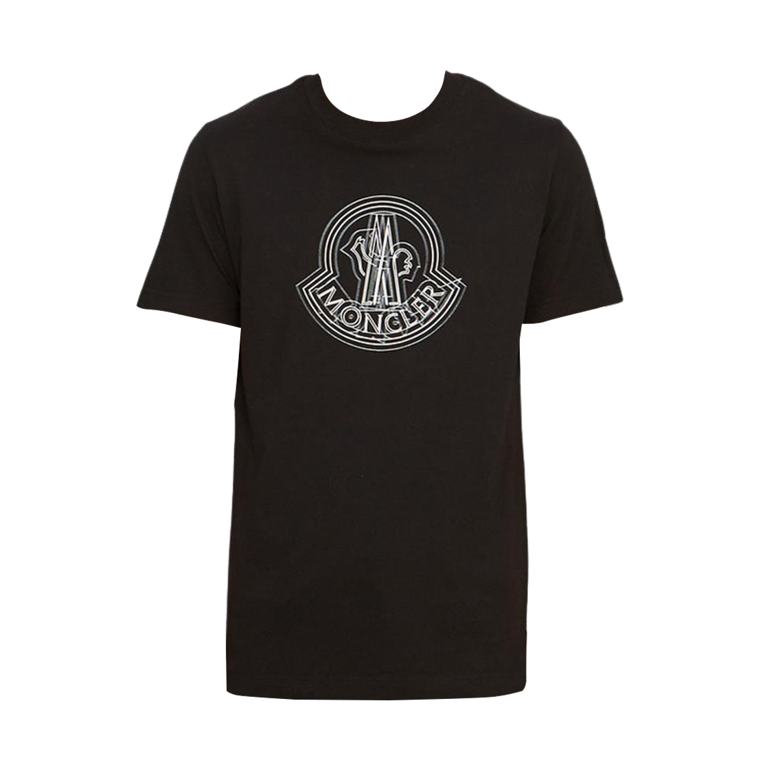 몽클레르 로고 모티프 티셔츠 블랙 - 24SS(Moncler Logo Motif T-Shirt Black - 24SS) - 1