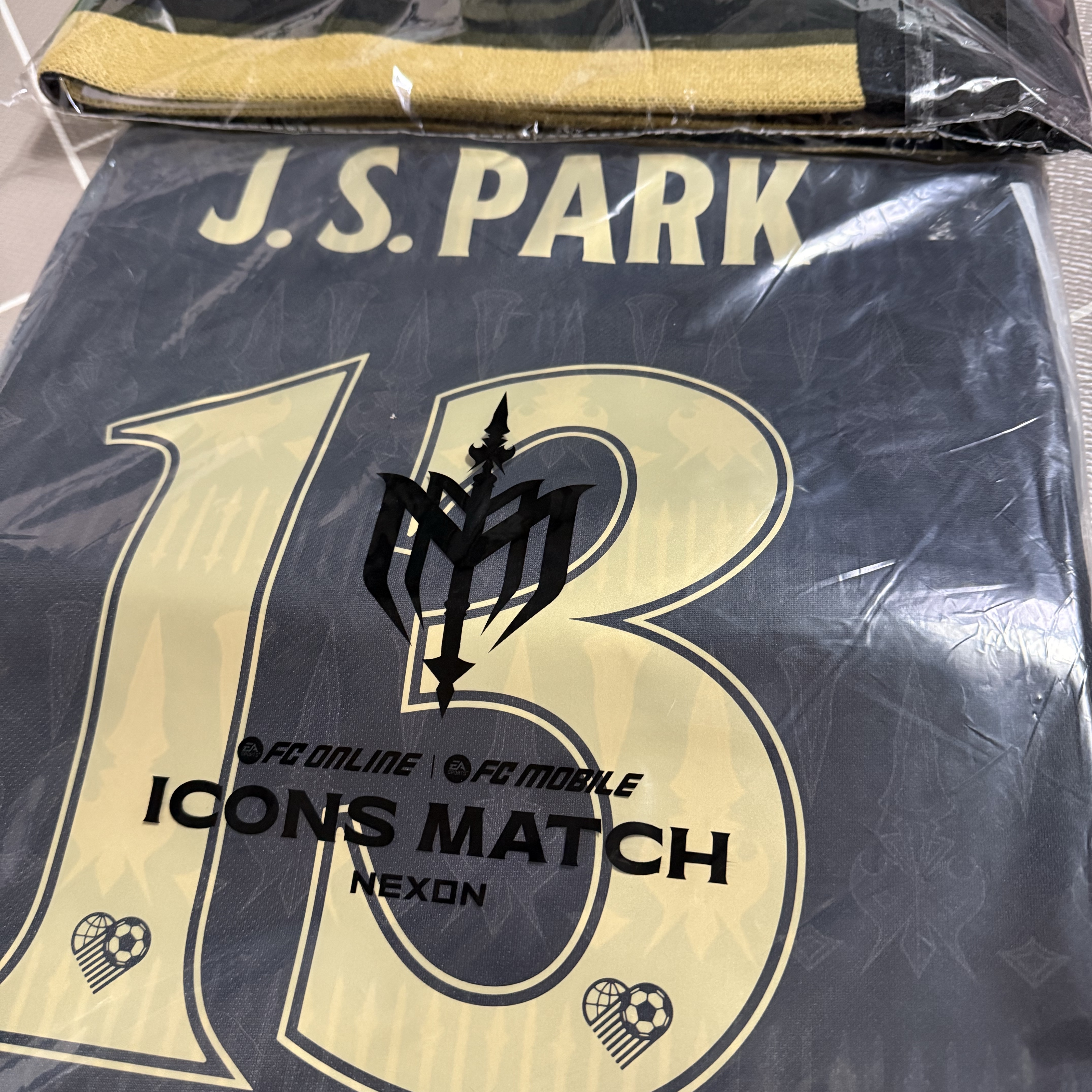 [PRE-ORDER] FC SPEAR Jersey Black 2XL (Marking), [PRE-ORDER] FC SPEAR Knit Muffler Black 착용 스타일 - 1