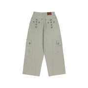 Fancy Club Cross Pocket Cargo Pants Ash Khaki