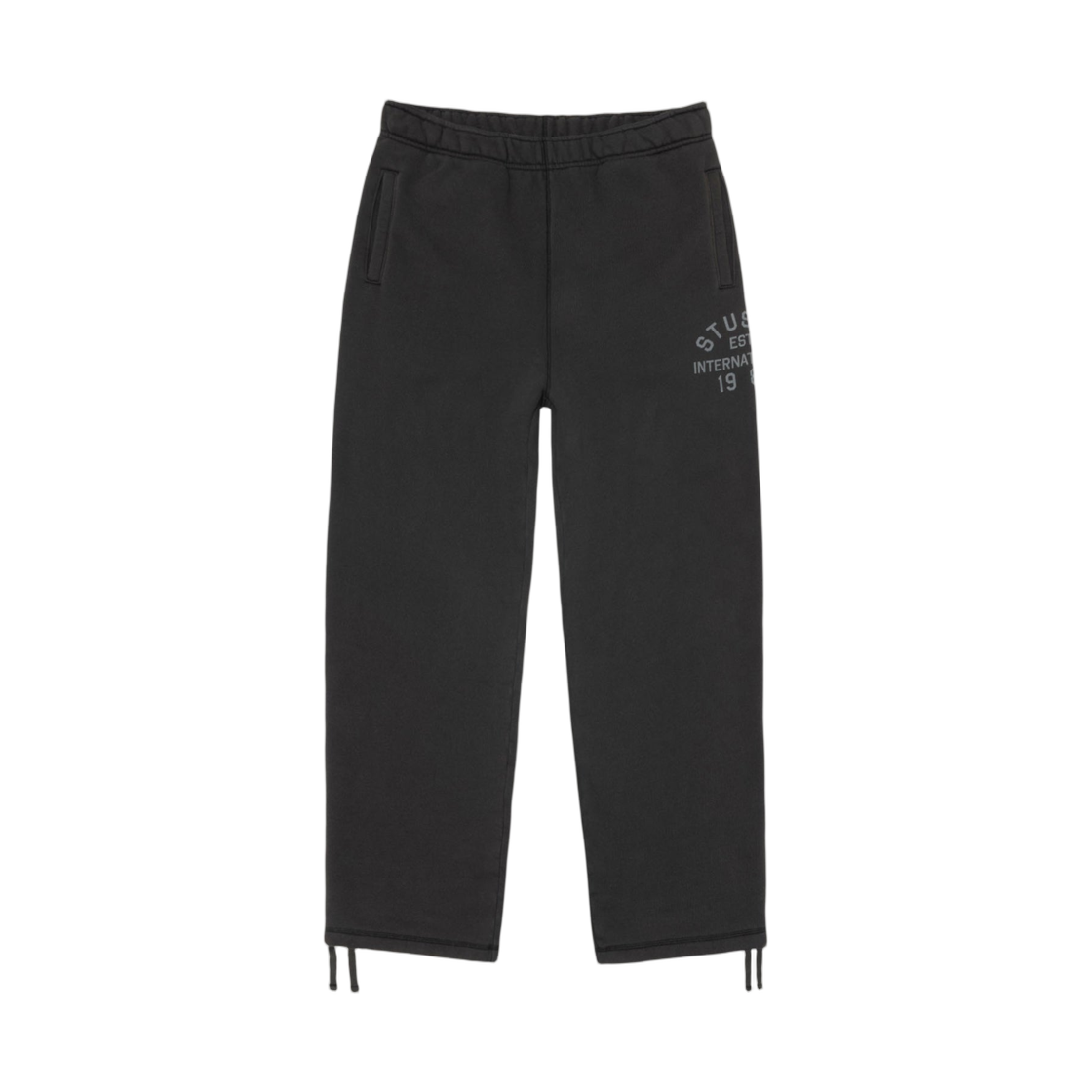 스투시 이스테블리시드 플리스 팬츠 블랙(Stussy Established Fleece Pant Black) - 1