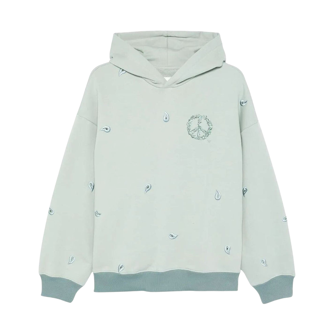 엠포리오 아르마니 로고 오가닉 코튼 후드 클리어 블루(Emporio Armani Logo Organic Cotton Hoodie Clear Blue) - 1