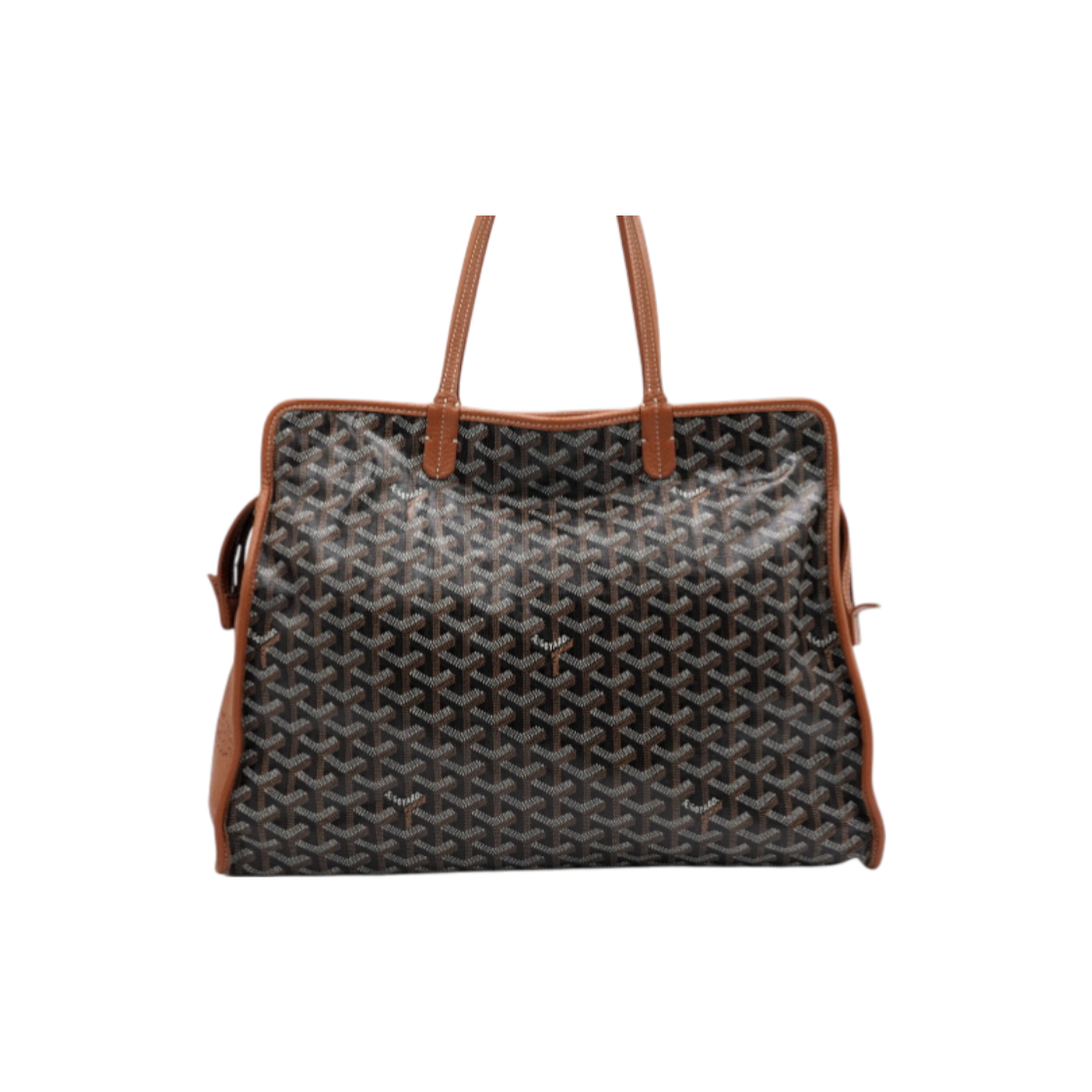 ITVDDVLTE2KI Goyard Black Tan Hardy PM Tote and Shoulder Bag