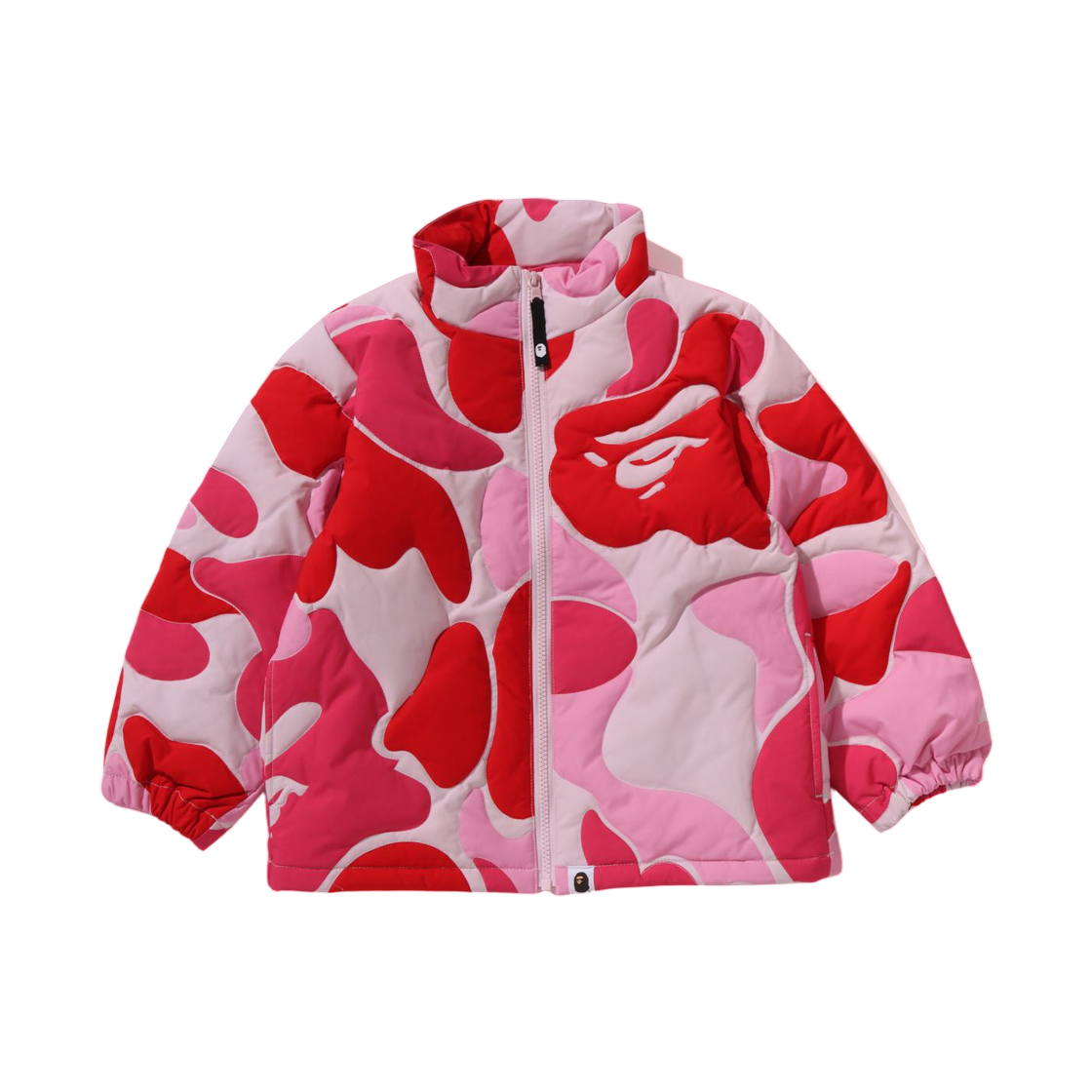 (키즈) 베이프 193 ABC 카모 스티칭 다운 자켓 핑크((Kids) BAPE 193 ABC Camo Stitching Down Jacket Pink) - 1